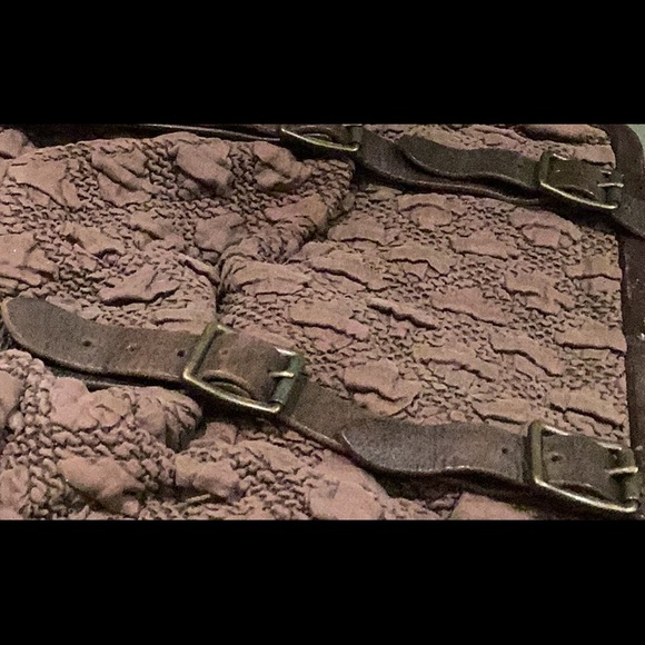 All Saints Textured Brown Shoulder Bag - Picture 4 of 4